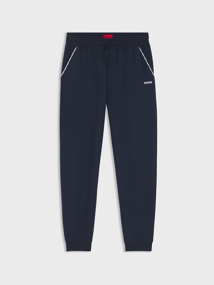 HUGO Blue Noah Stripe Detail Logo Joggers - Image 1 of 1 HUGO Blue Noah Stripe Detail Logo Joggers - Image 1 of 1