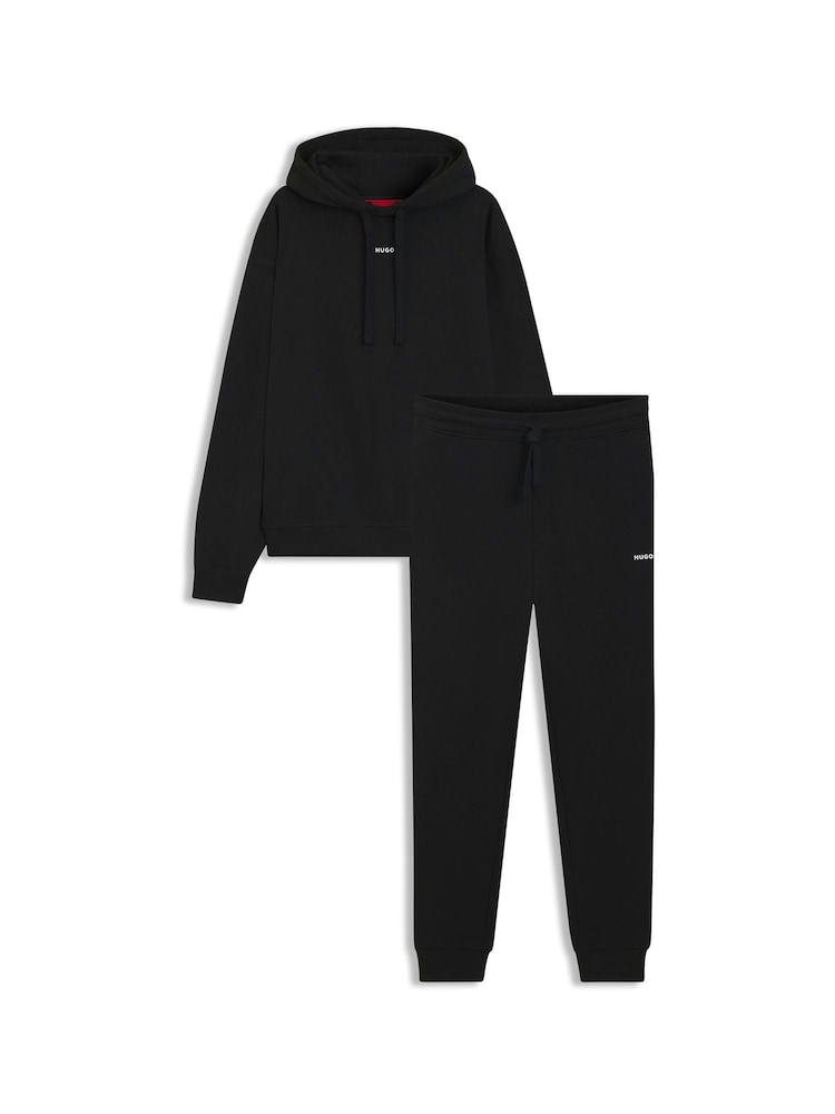 HUGO Black Logo Sweat Tracksuit - Image 1 of 1 HUGO Black Logo Sweat Tracksuit - Image 1 of 1