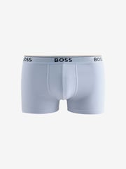 BOSS Black/Blue/Navy Power Logo Trunk Boxers 3 Pack - Image 2 of 4