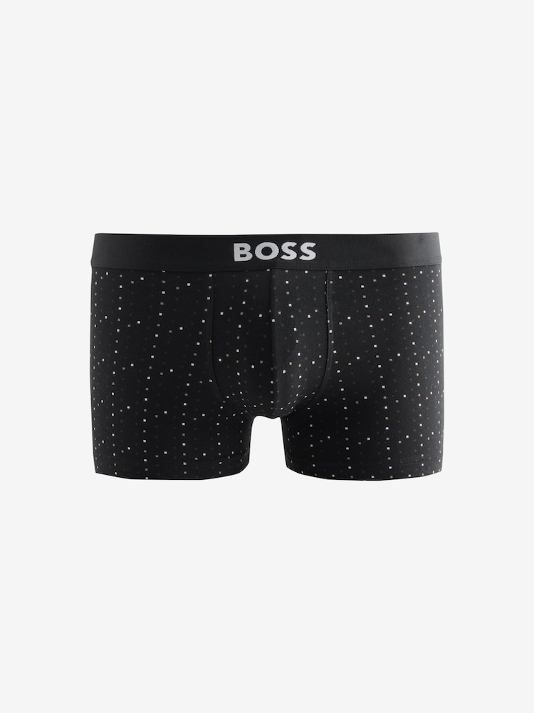 Чорний/білий/сірий - BOSS One Logo Hipster Boxers 3 Pack - Image 2 of 4