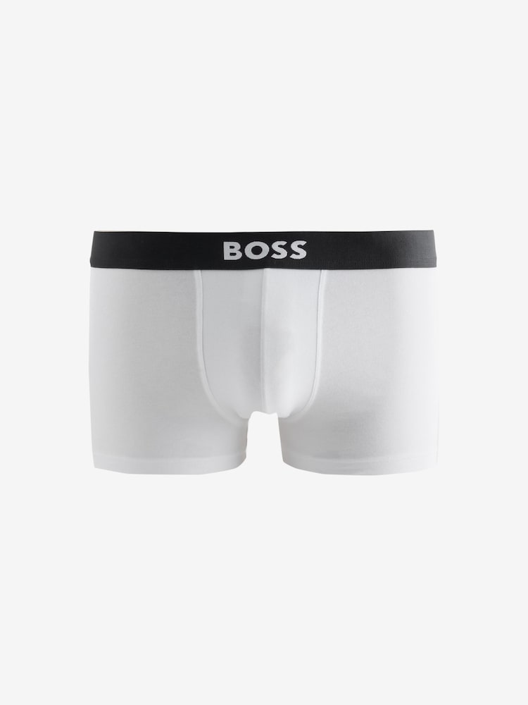 Чорний/білий/сірий - BOSS One Logo Hipster Boxers 3 Pack - Image 4 of 4