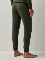 HUGO Green Logo Print Stretch Cotton Joggers - Image 3 of 5