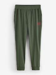 HUGO Green Logo Print Stretch Cotton Joggers - Image 5 of 5