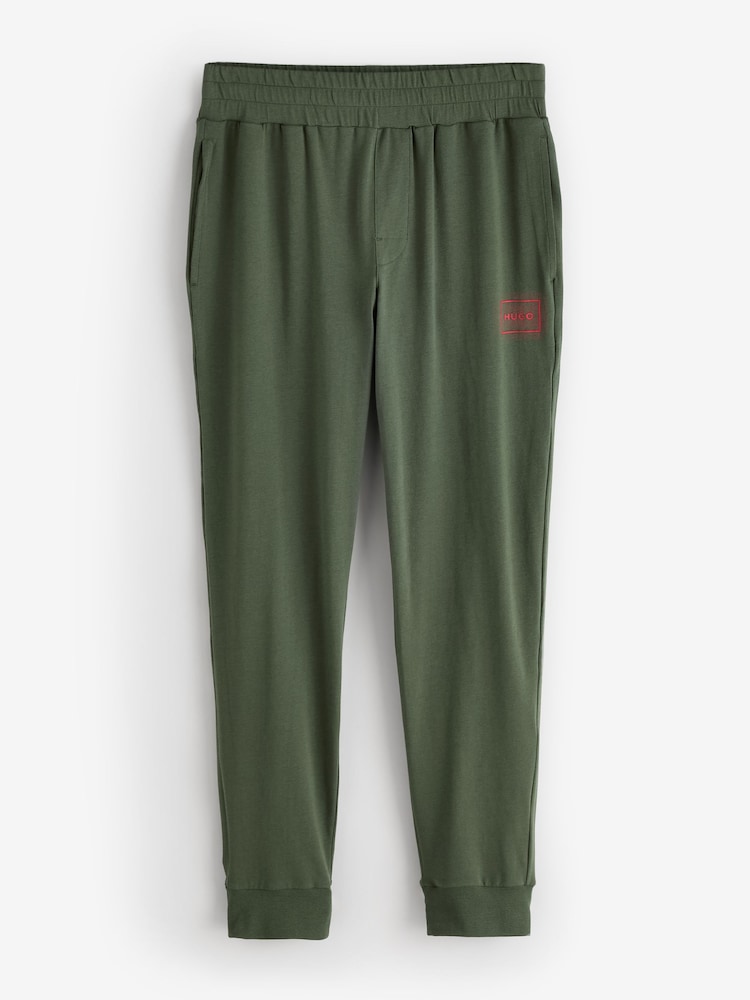 HUGO Green Logo Print Stretch Cotton Joggers - Image 5 of 5 HUGO Green Logo Print Stretch Cotton Joggers - Image 5 of 5
