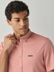 BOSS Motion Regular-Fit Short Sleeve Stretch Shirt - Kuva 3 / 4