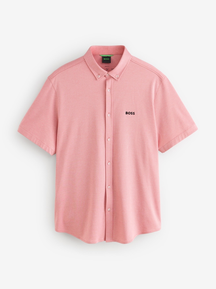 BOSS Motion Regular-Fit Short Sleeve Stretch Shirt - Kuva 4 / 4
