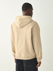 HUGO Natural Nosterro Logo Hoodie - Image 2 of 4