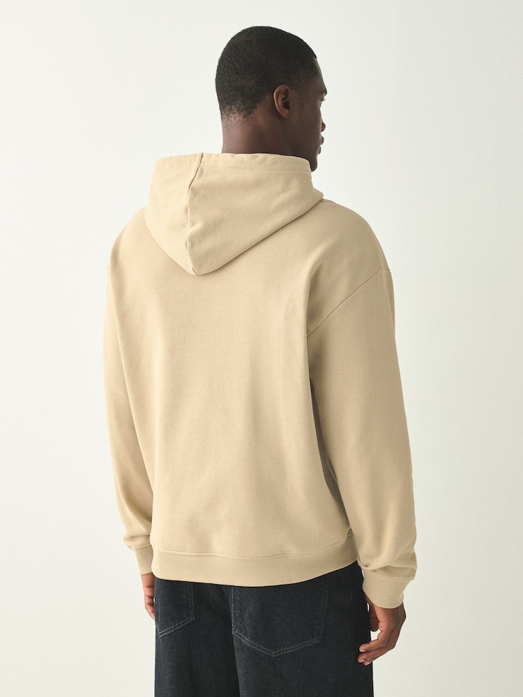 HUGO Natural Nosterro Logo Hoodie - Image 2 of 4 HUGO Natural Nosterro Logo Hoodie - Image 2 of 4