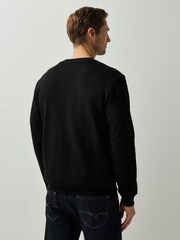 HUGO Black Noda Crew Neck Logo Sweat Top - Image 2 of 4