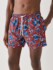 BOSS Red Piranha Printed Swim Shorts - Image 1 of 8