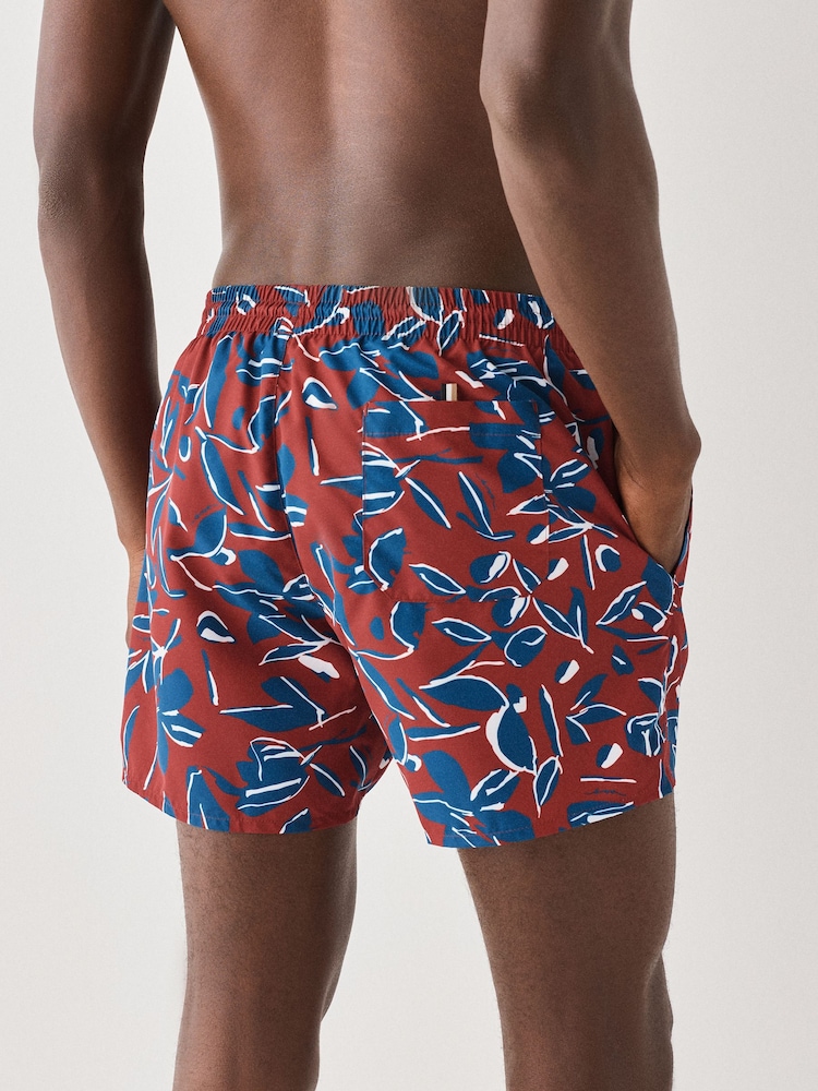 BOSS Red Piranha Printed Swim Shorts - Image 2 of 8