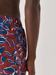 BOSS Red Piranha Printed Swim Shorts - Image 4 of 8