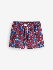 BOSS Red Piranha Printed Swim Shorts - Image 5 of 8