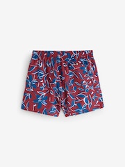 BOSS Red Piranha Printed Swim Shorts - Image 6 of 8