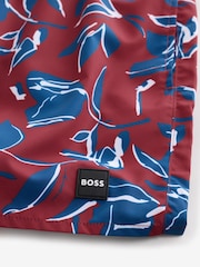 BOSS Red Piranha Printed Swim Shorts - Image 7 of 8