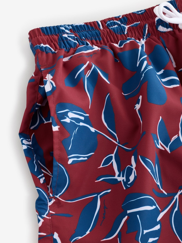 BOSS Red Piranha Printed Swim Shorts - Image 8 of 8