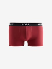 BOSS Green/Red/Black Power Logo Trunk Boxers 3 Pack - Image 2 of 4