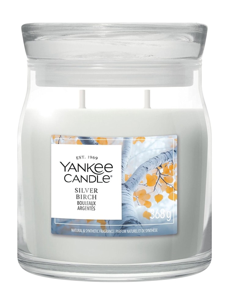 Yankee Candle Silver Birch Signature Medium Jar 1 Wick Candle - Image 1 of 1 Yankee Candle Silver Birch Signature Medium Jar 1 Wick Candle - Image 1 of 1