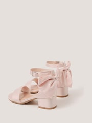 Monsoon Pink Two-Part Bow Heels - Image 2 of 2