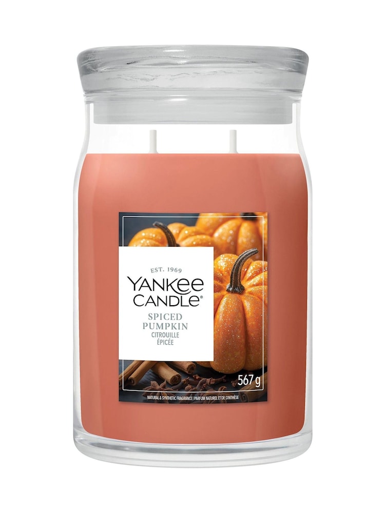 Yankee Candle Spiced Pumpkin Signature Large Jar 2 Wick Candle - Image 3 of 3 Yankee Candle Spiced Pumpkin Signature Large Jar 2 Wick Candle - Image 3 of 3