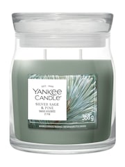 Yankee Candle Silver Sage Pine Signature Medium Jar Boxed Candle - Image 3 of 3