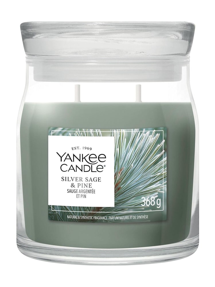 Yankee Candle Silver Sage Pine Signature Medium Jar Boxed Candle - Image 3 of 3 Yankee Candle Silver Sage Pine Signature Medium Jar Boxed Candle - Image 3 of 3