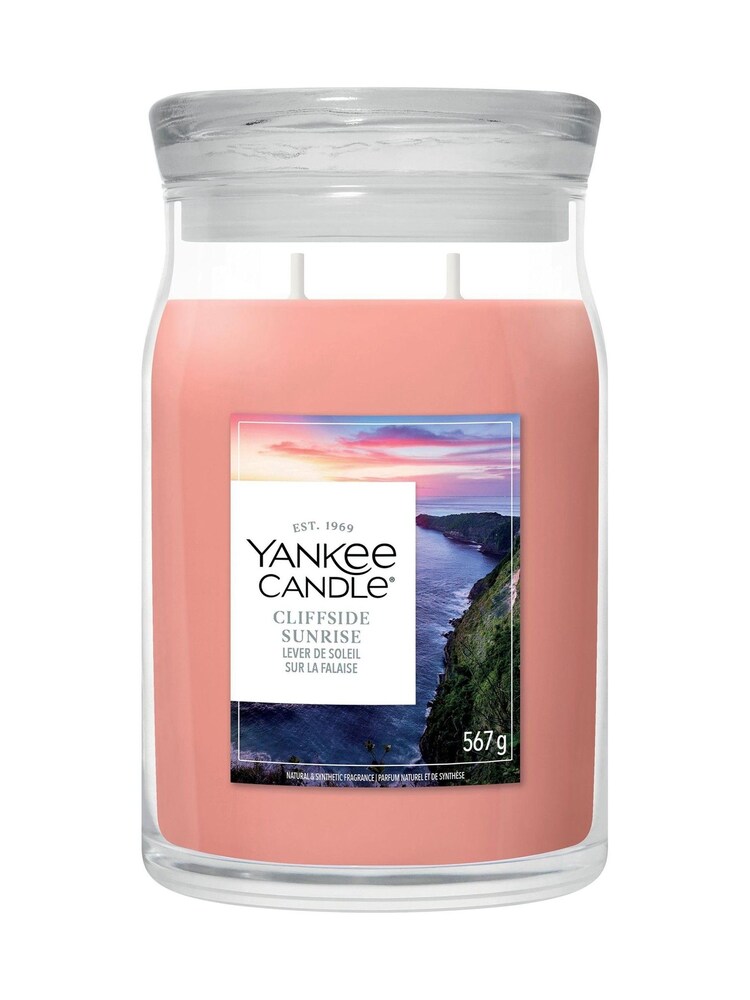 Yankee Candle Cliffside Sunrise Signature Medium Jar 2 Wick Candle - Image 1 of 1 Yankee Candle Cliffside Sunrise Signature Medium Jar 2 Wick Candle - Image 1 of 1