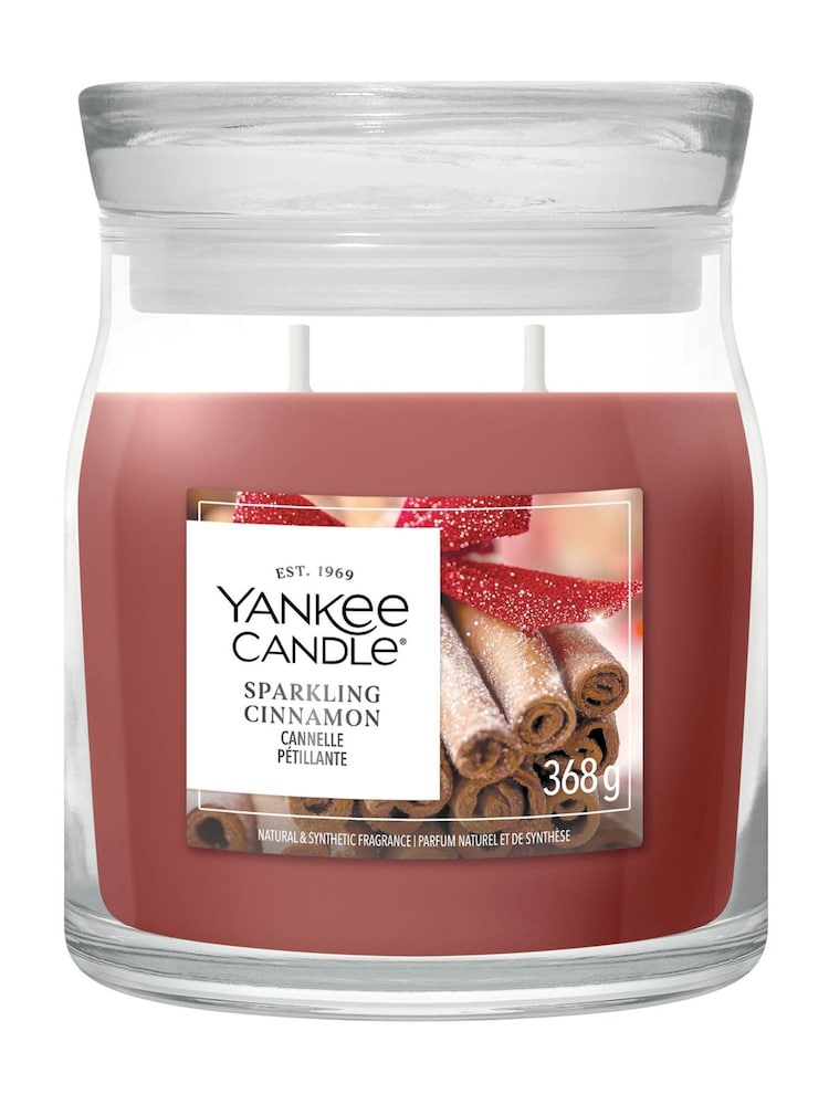 Yankee Candle Sparkling Cinnamon Signature Medium Jar Boxed Candle - Image 3 of 3 Yankee Candle Sparkling Cinnamon Signature Medium Jar Boxed Candle - Image 3 of 3