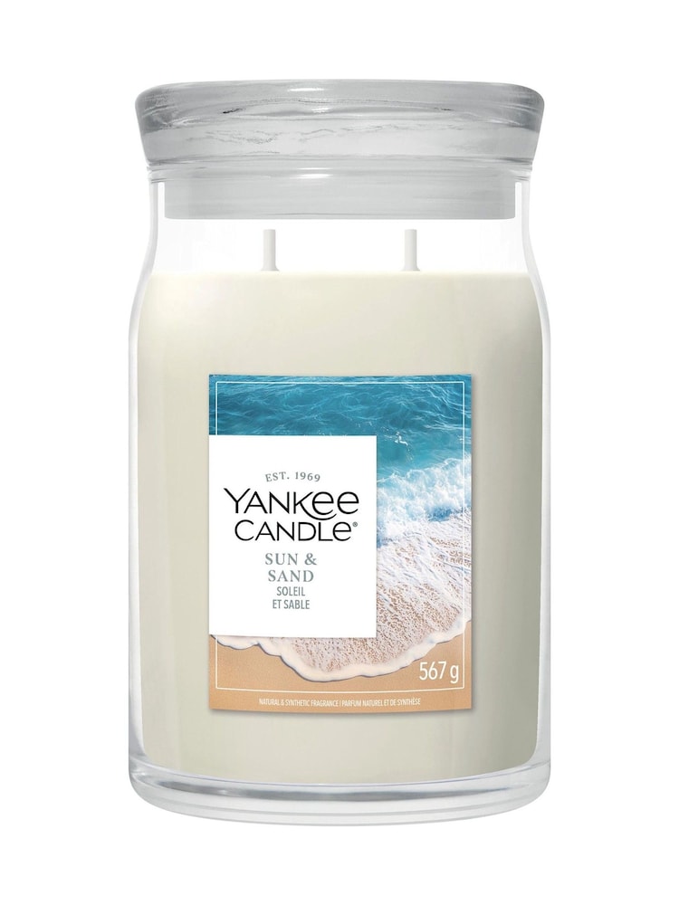Yankee Candle Sun Sand Signature Medium Jar 2 Wick Candle - Image 1 of 1 Yankee Candle Sun Sand Signature Medium Jar 2 Wick Candle - Image 1 of 1