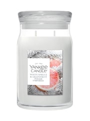 Yankee Candle White Spruce Grapefruit Signature Medium Jar 2 Wick Candle - Image 2 of 3