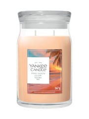 Yankee Candle Pink Sands Glow Signature Large Jar 2 Wick Candle - Image 1 of 1