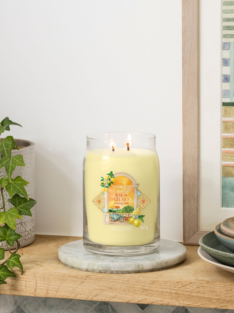 Yankee Candle Lemon Gelato Signature Medium Jar Boxed Candle - Image 1 of 3