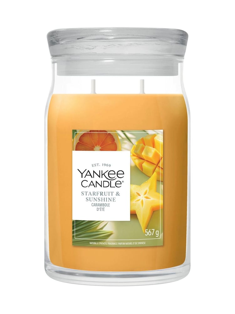 Yankee Candle Starfruit Sunshine Signature Medium Jar 2 Wick Candle - Image 1 of 2