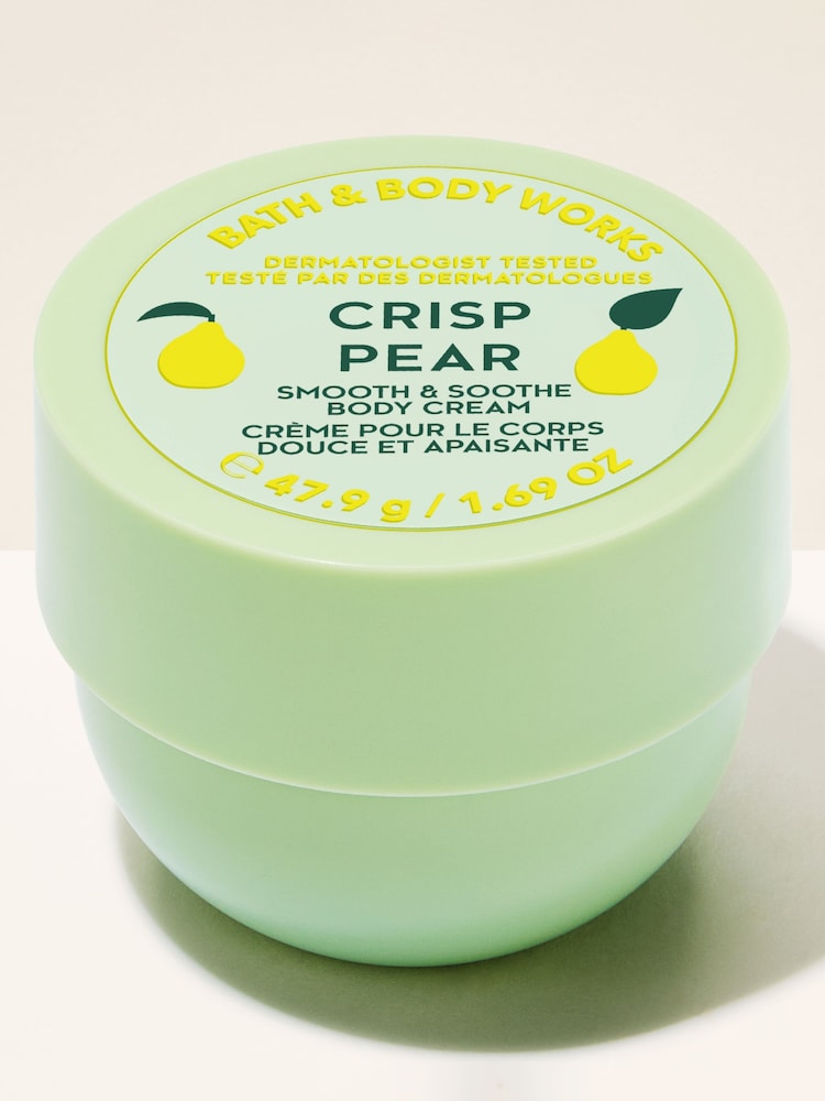 Bath & Body Works Crisp Pear Travel Size Smooth & Soothe Body Cream 75ml - Image 1 of 4 Bath & Body Works Crisp Pear Travel Size Smooth & Soothe Body Cream 75ml - Image 1 of 4
