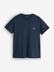 Azul - Camiseta BOSS de Corte estándar con Cuello redondo y logo - Imagen 4 de 4