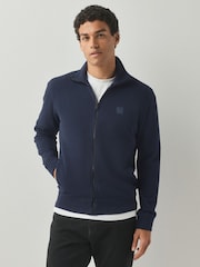 Bleu - BOSS Regular Fit Box Logo Sweatshirt - Image 2 de 6