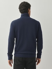 Bleu - BOSS Regular Fit Box Logo Sweatshirt - Image 3 de 6