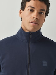 Bleu - BOSS Regular Fit Box Logo Sweatshirt - Image 5 de 6
