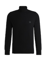 BOSS Black Regular Fit Roll Neck Logo Jumper - Image 1 of 1