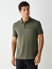 BOSS Green Regular Fit Paddy Structure Logo Polo Shirt - Image 1 of 4