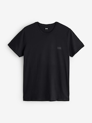 Negro - Camiseta BOSS de Corte estándar con Cuello redondo y logo - Imagen 4 de 4