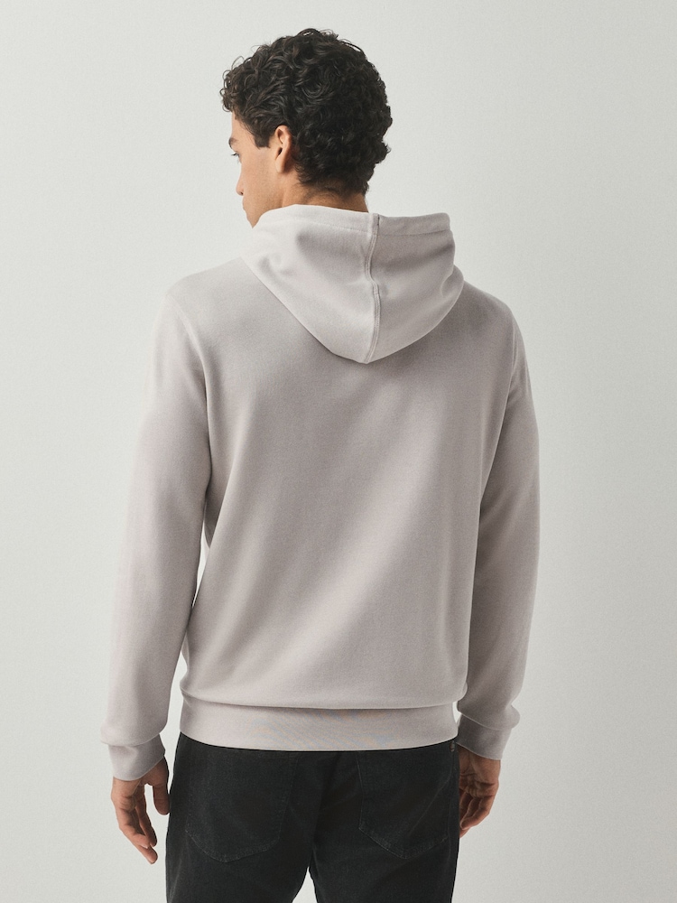 BOSS Natural Regular Fit  Logo Hoodie - Image 2 of 4