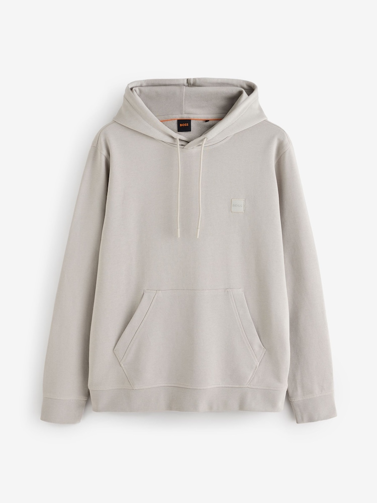 BOSS Natural Regular Fit  Logo Hoodie - Image 4 of 4