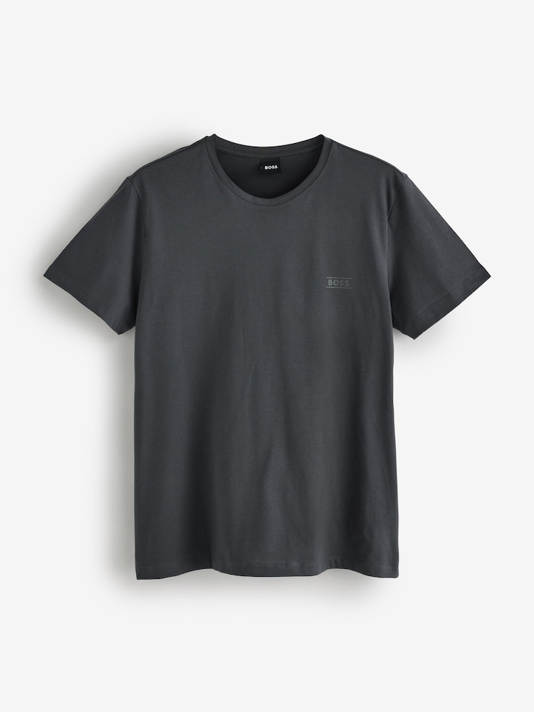 Gris - Camiseta BOSS de Corte estándar con Cuello redondo y logo - Imagen 4 de 4 Gris - Camiseta BOSS de Corte estándar con Cuello redondo y logo - Imagen 4 de 4