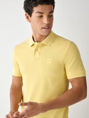 Gelb - BOSS – Passenger – Slim-Fit-Polo-Shirt mit Box-Logo - Bild 3 von 4