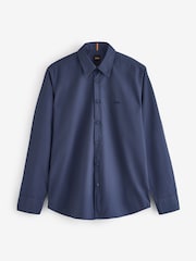 BOSS Slate Blue Relegant Regular-Fit Shirt - Image 4 of 4