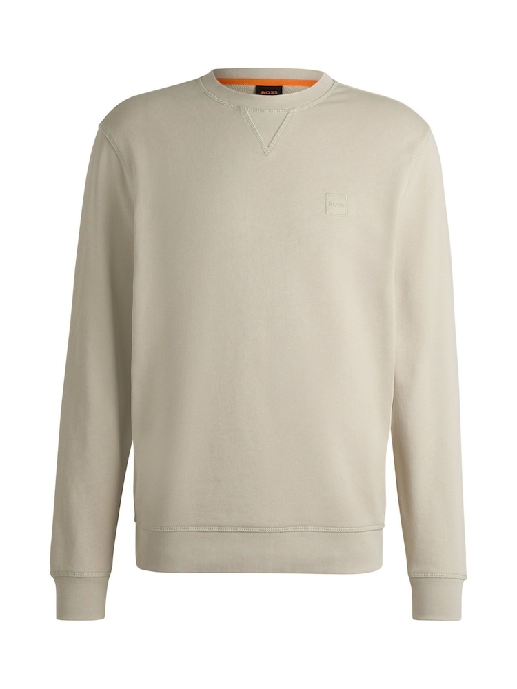 BOSS Natural Westart Crew Neck Logo Sweatshirt - Image 1 of 1 BOSS Natural Westart Crew Neck Logo Sweatshirt - Image 1 of 1