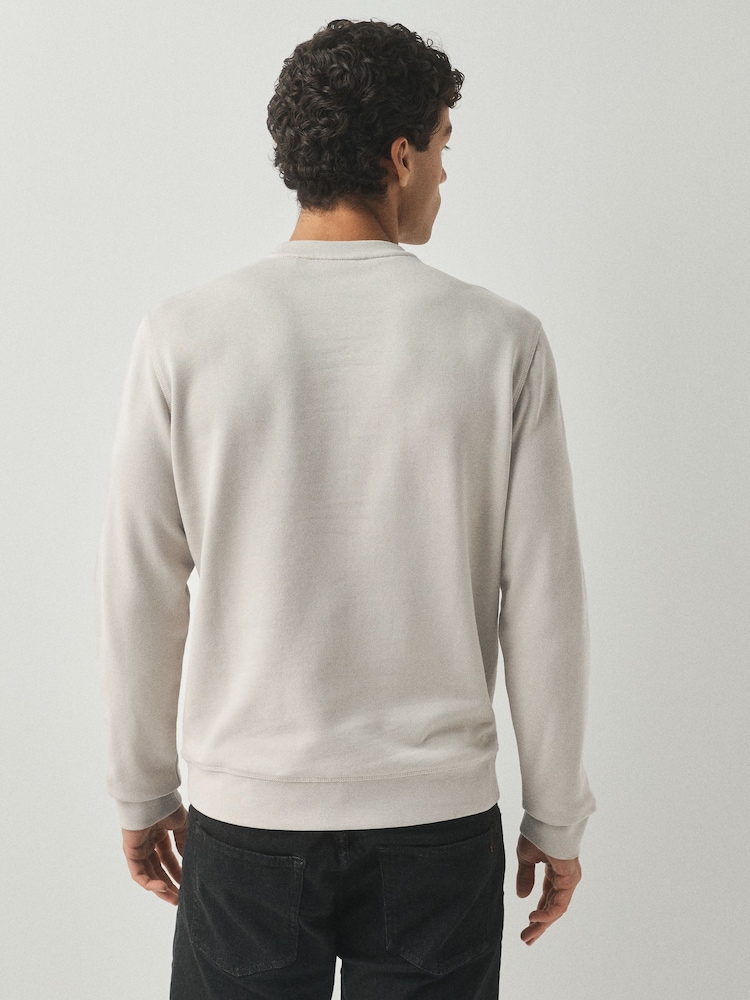 BOSS Natural Westart Crew Neck Logo Sweatshirt - Image 2 of 4