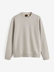 BOSS Natural Westart Crew Neck Logo Sweatshirt - Image 4 of 4