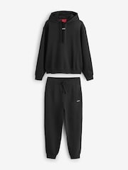 HUGO Black Logo Sweat Tracksuit - Image 5 of 8